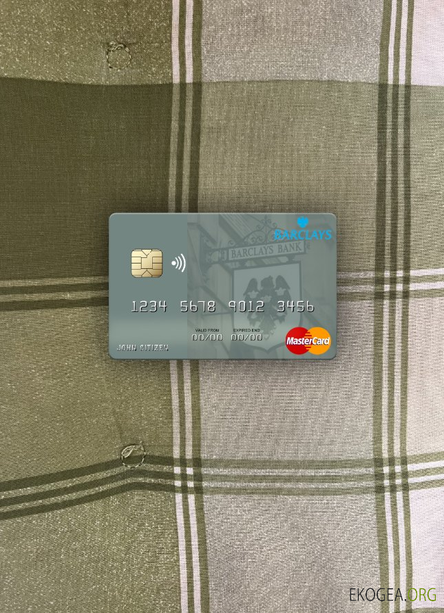 Monaco Barclays Bank PLC mastercard photolook recto